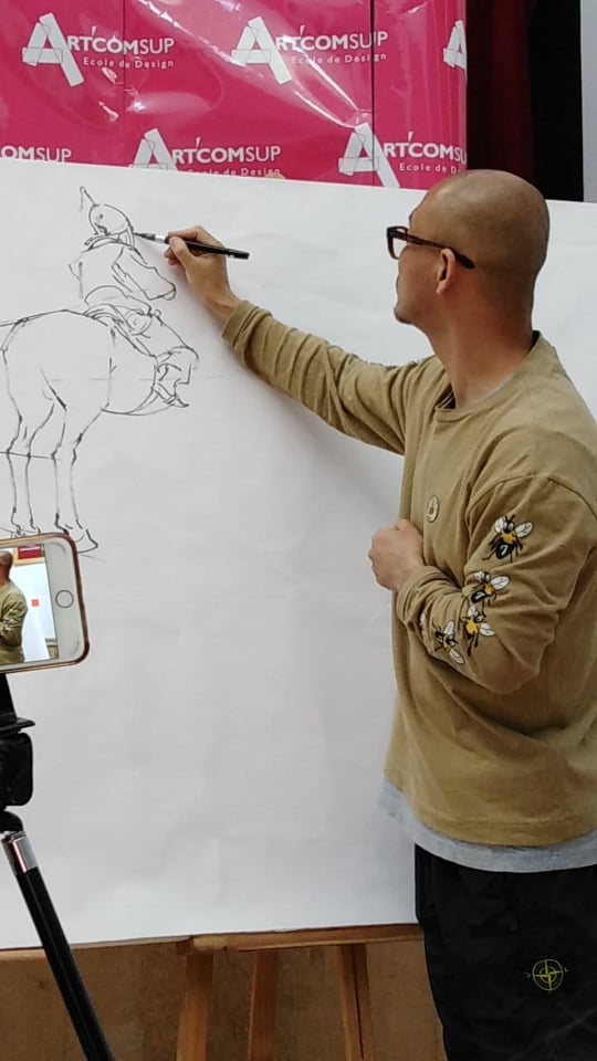 الرسام العالمي الكوري ‏‎JungGi Kim لأول مرة بالمغرب وفي إفريقيا / مدونة أسماء التمالح