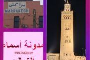 مدينة مراكش الحمراء ضيفة على صفحات مدونة أسماء التمالح الإلكترونية ( صـور )